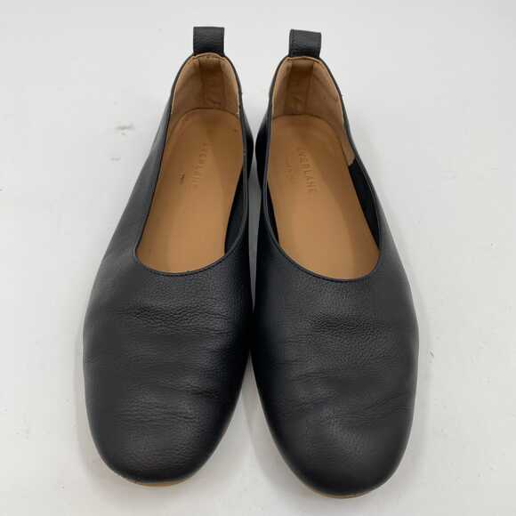 Everlane Black Leather Flats | Women’s Size 8 Regular - Picture 4 of 7